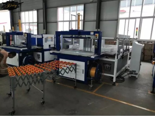 Automatic Corrugated Paper Box PP Belt Tying Bundling Wrapping Machine